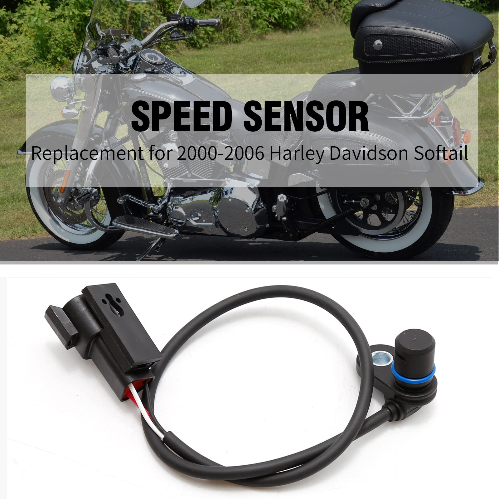 Motorcycle Electronic Speed Sensor Compatible with Harley
