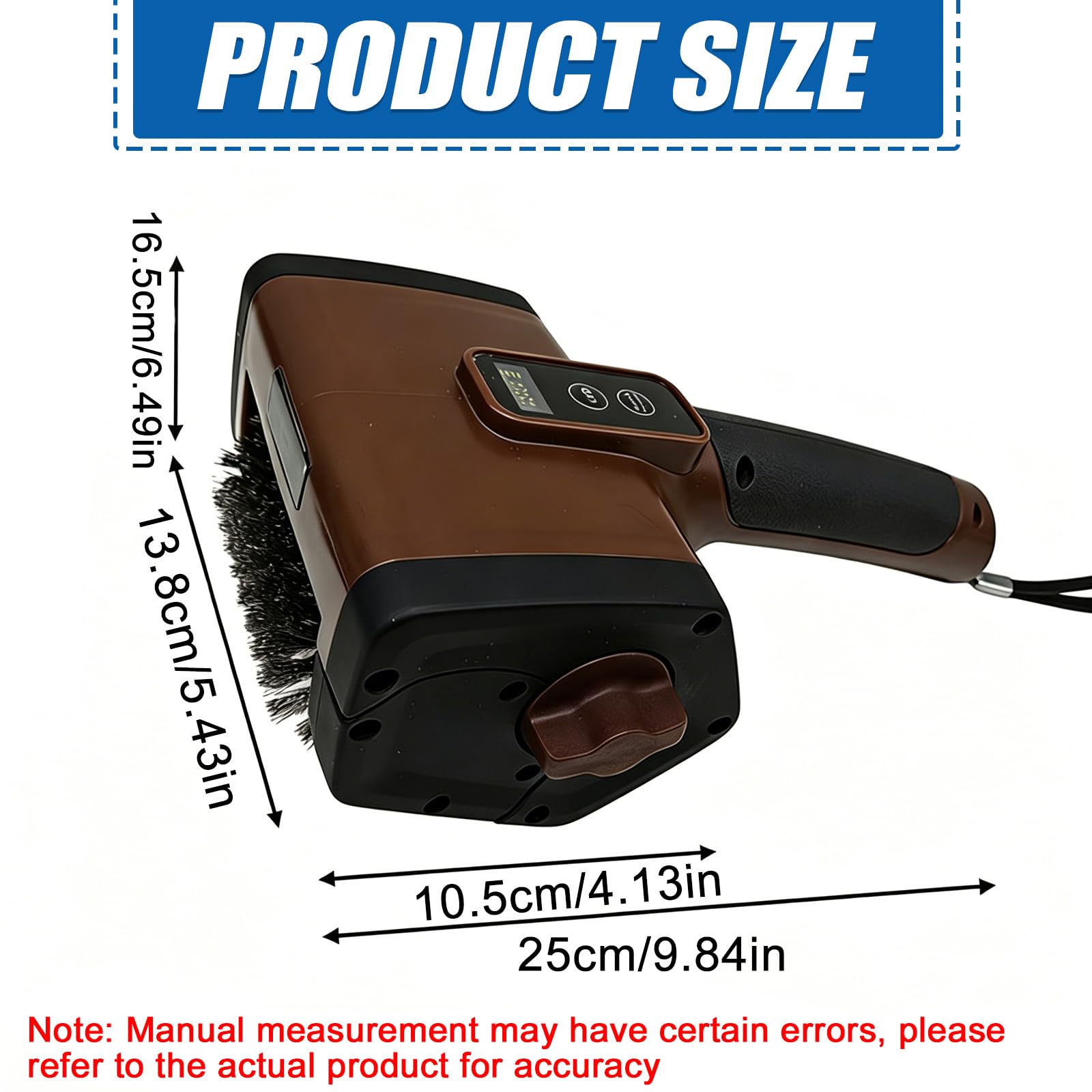 Brosse de barbecue électrique sans fil avec lumière LED et indicateur de batterie, brosse de nettoyage électrique, rechargeable à 800 tr/min, tête de brosse amovible pour grilles de barbecue et