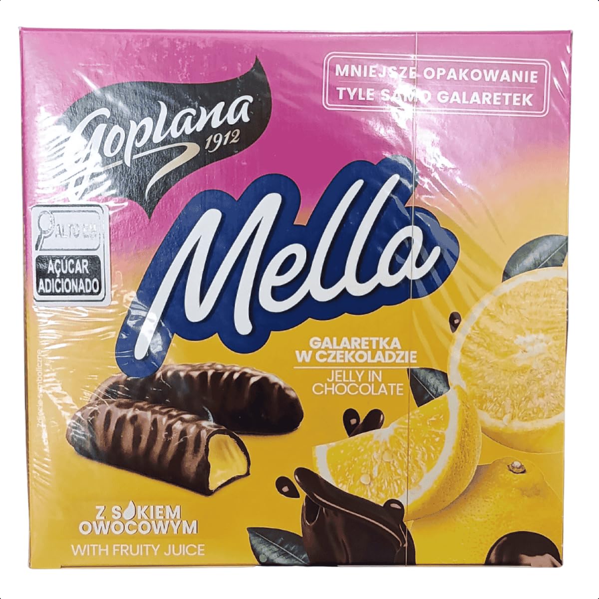 Jutrzenka MELLA Cocolate Coated Lemon Jelly, 6.7oz