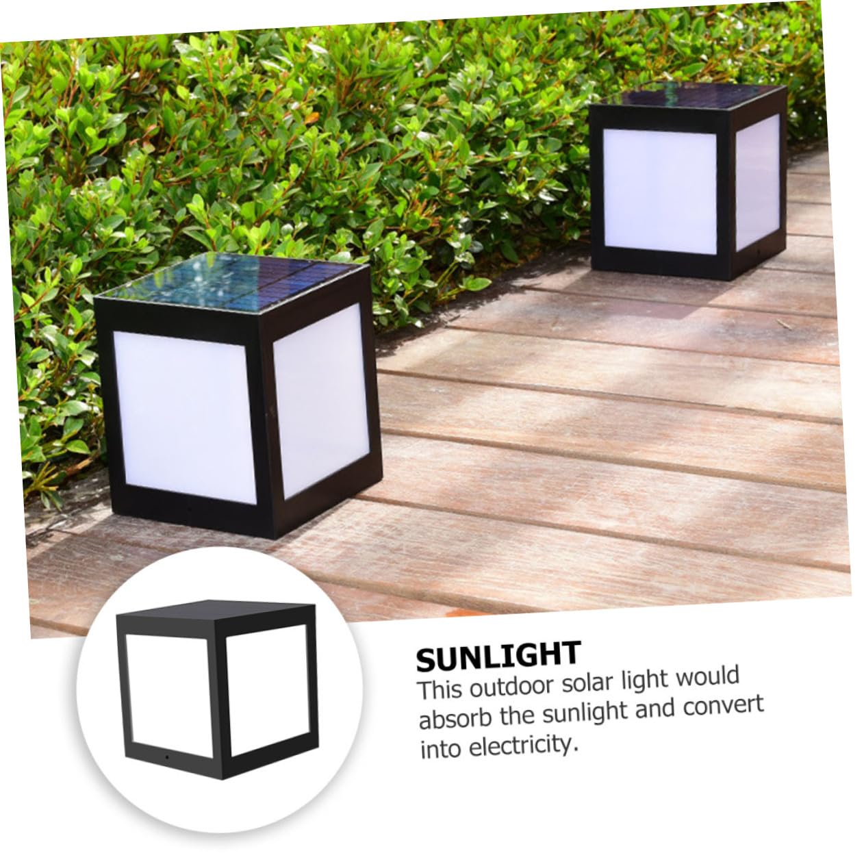 Toddmomy Solarbetriebene LED Außen Wandleuchte aus Kunststoff Schwarz 5 W und für Garten und Hofbeleuchtung im Europäischen Stil