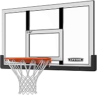 Lifetime 48-Inch Shatterproof Steel-Framed Basketball Backboard & Slam-It Pro Rim Combo - Wall/Roof Mount (Bracket Separate)