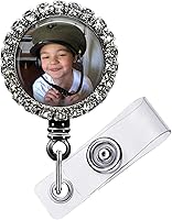 Vista 12 de Carrete retráctil de identificación personalizado fabricado en Estados Unidos Soporte para insignia de logotipo de mascota, persona, lugar