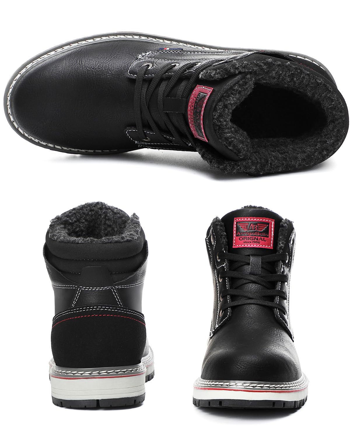 ARRIGO BELLO Stivali Uomo Invernali Scarpe Invernale Scarponcini Neve Stivaletti Antiskid Caldo Trekking Montagna Boots Taglia 41-46