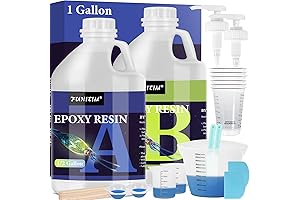 One-Gallon Epoxy Resin Bulk Bottles with High-Glossy Finish