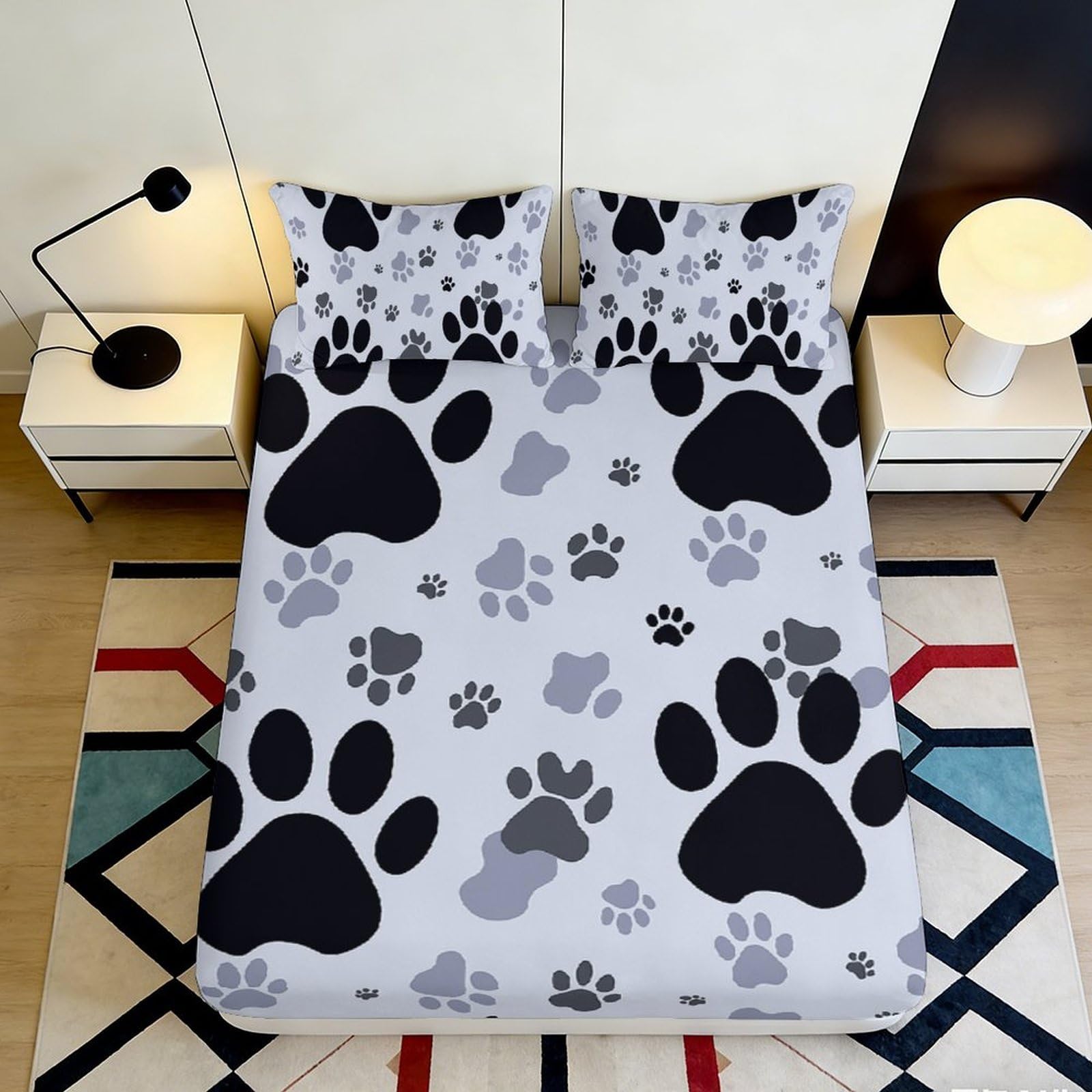 3D Printed Mandala Floral Fitted Sheet Microfiber Soft Breathable Boho Abstract Mattress Cover Bedroom Decor 90x200x25cm