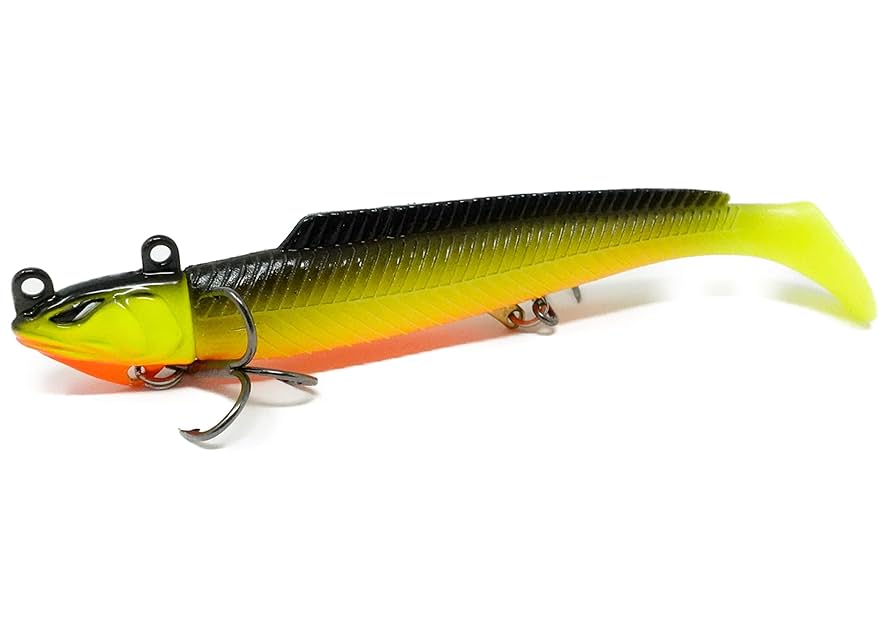 Amazon.co.jp: 【nOmA】6色 ジグヘッド ワームセット 15g / 10cm