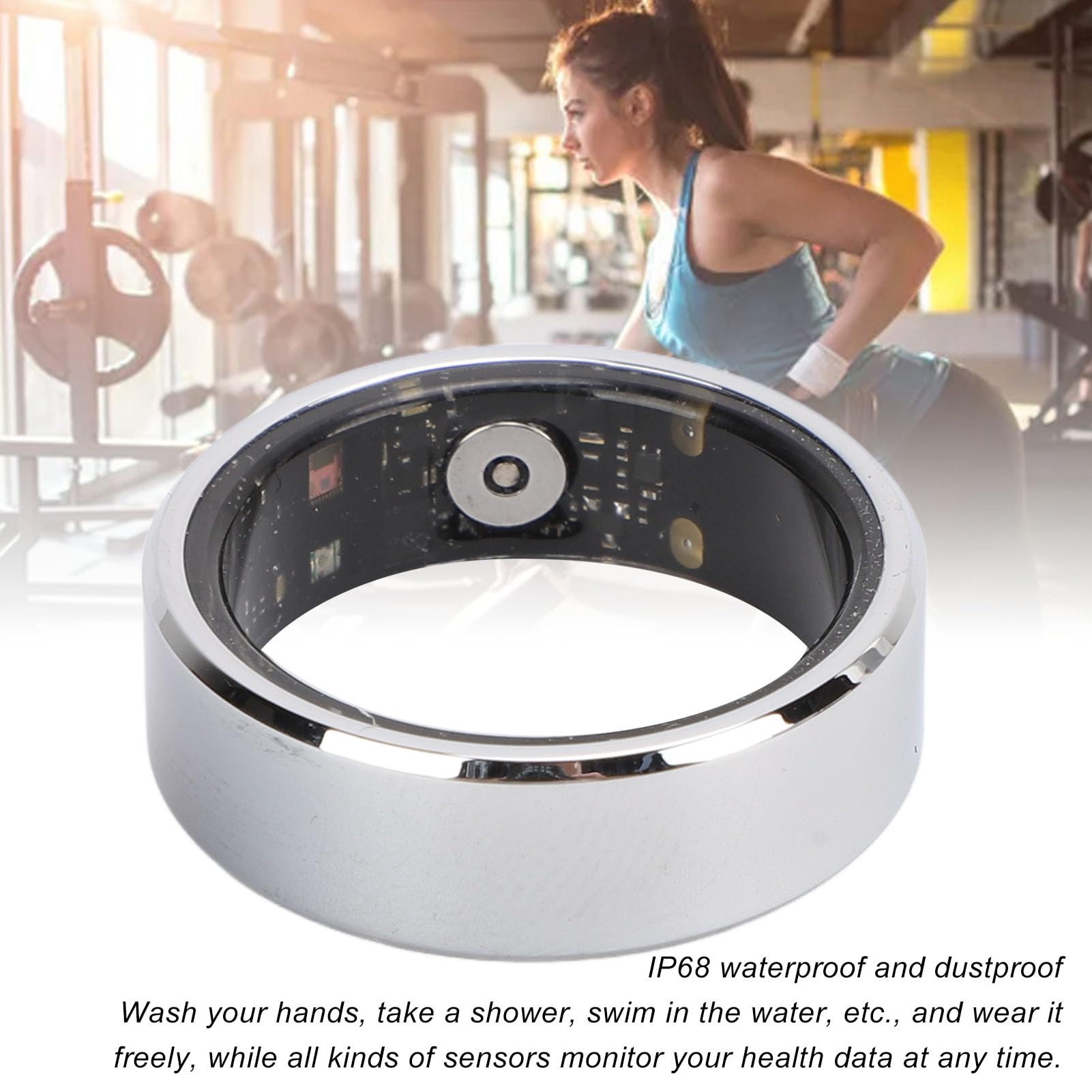 GOWENIC Smart Ring Health Tracker Ring, IP68 Lightweight Smart Ring Activity Tracker with Charging Case for Sports, Fitness Tracker Ring for Android and iOS (11)