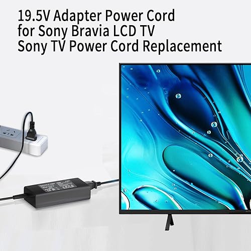 Miniatura 3 de Adaptador de CA de 19,5 V para Sony Bravia KDL-40 KDL-42 KDL-48 KDL-55 KDL-32 Series KDL-40R510C KDL-40W650D KDL48W590B KDL55W650D KDL48W600B