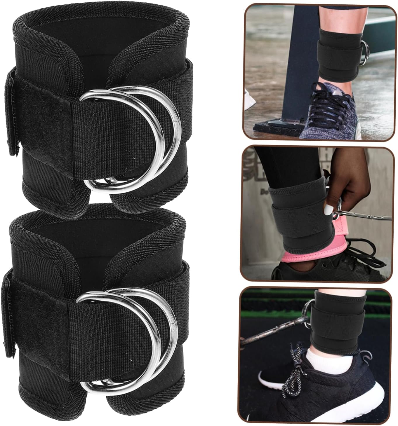 10pcs Professional Ankle Strap for Cable Machine Glutes Workout Equipment Home Gym Accessory