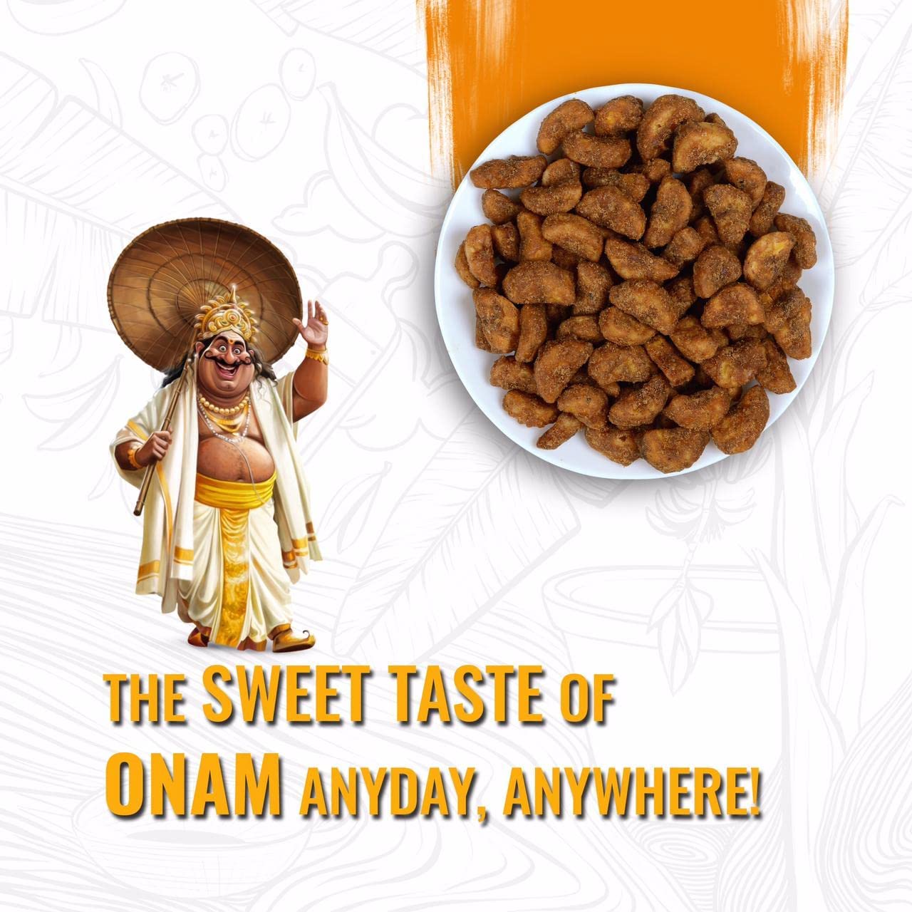 FLAVORS OF KERALA (FOK) - Onam Special Combo | Kerala Banana Chips In Coconut Oil (500 GM) & Jaggery Coated Banana Chips (Sharkara Upperi) (500 GM) | - Image 5 thumbnail