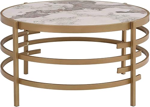 Miniatura 142 de Mesa auxiliar moderna de cristal de 20 pulgadas con marco de metal, mesa de noche, mesa esquinera para sala de estar, oficina en casa, dormitorio