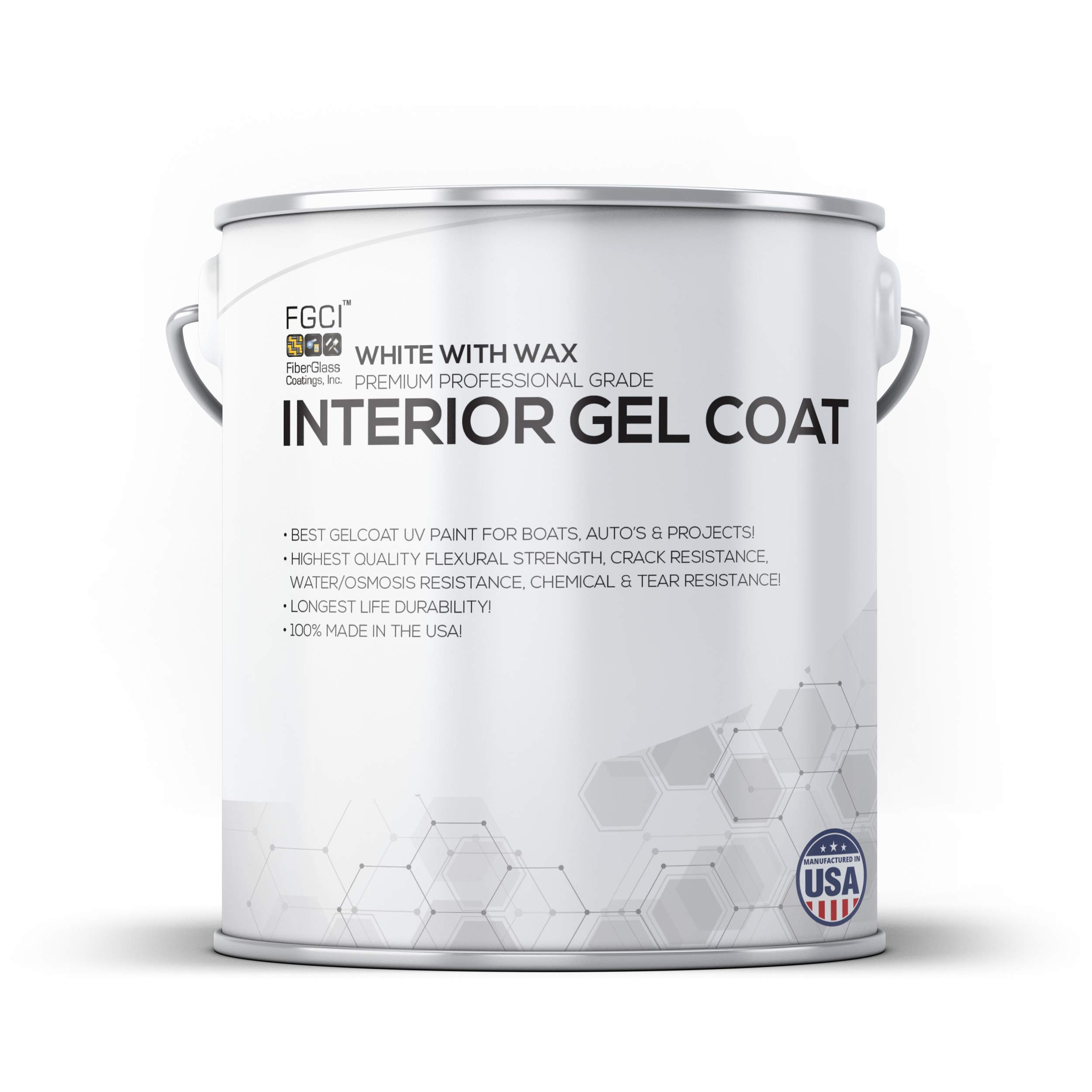 Buy White Interior Boat Paint, GELCOAT KIT, 1 Quart W/ 1 OZ MEKP, No