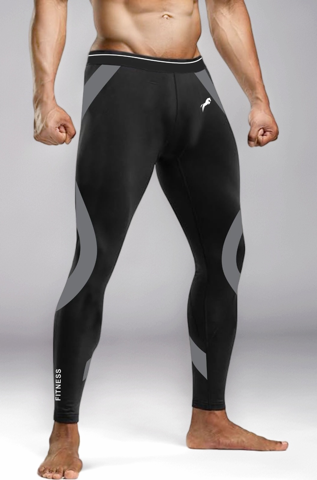 Men's Running Full Length Tights Compression Lower Sport Leggings Gym Fitness Sportswear Training Yoga Pants for Men & Women