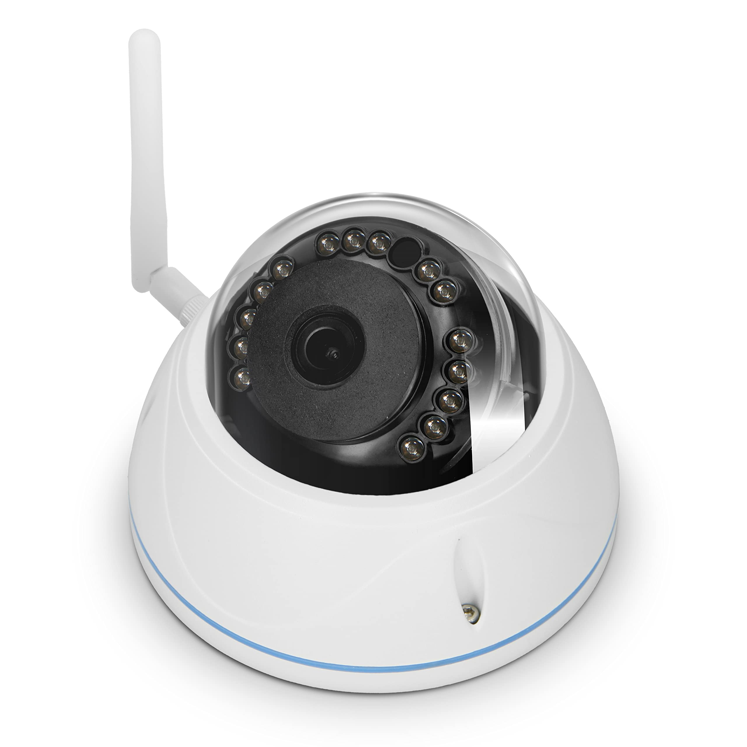 Alecto DVC136IP kamera monitorująca Outdoor Dome - kamera IP z WiFi – Wi-Fi i IP55 – obsługa karty SD 128 GB (bez) – biała
