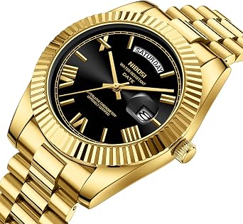 NIBOSI Men Watches Analog Quartz Stainless Steel Watches for Men Waterproof Business Classic Desiger Wrist Watch Day&Date