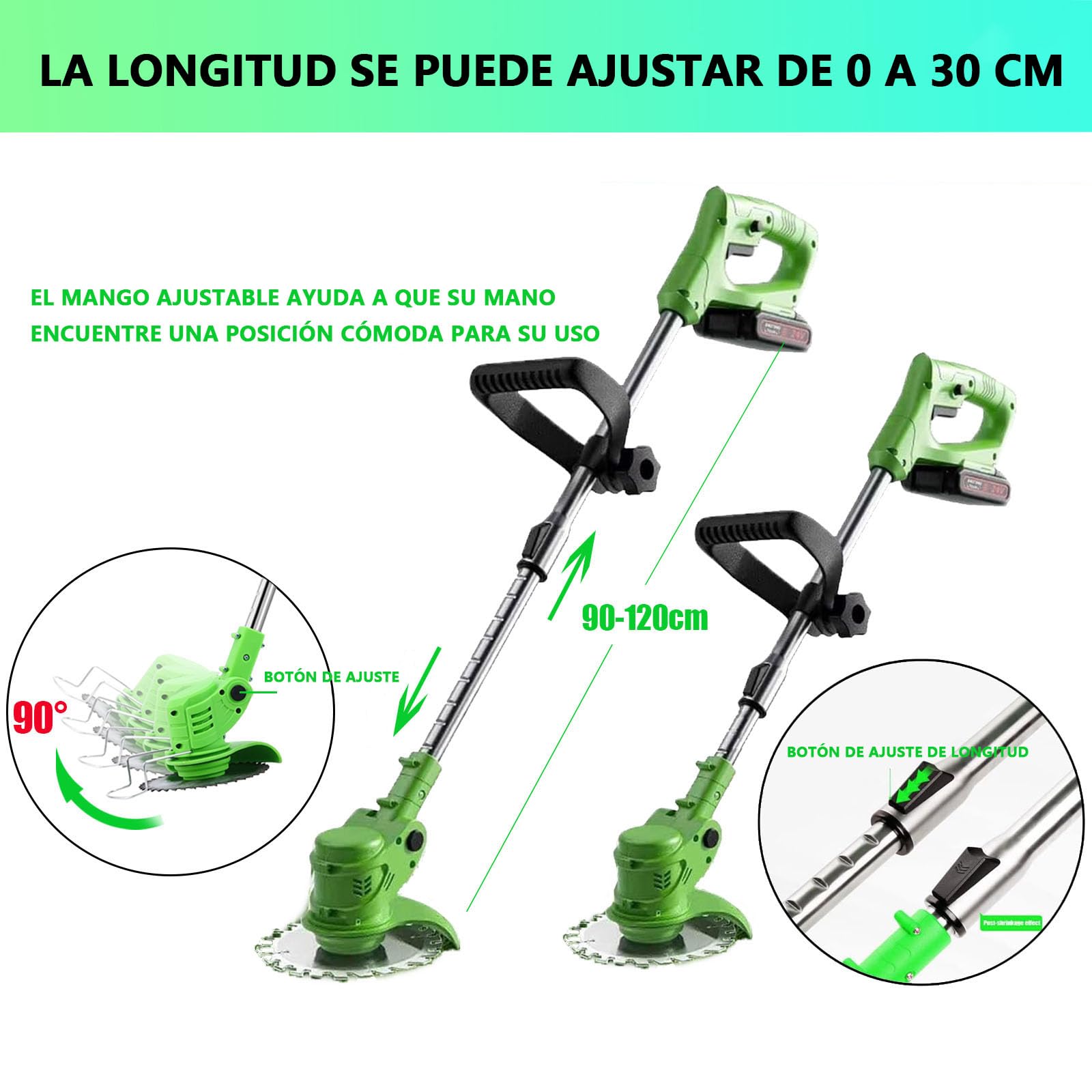 Tosaerba tosaerba ricaricabile senza fili, tosaerba da giardino4