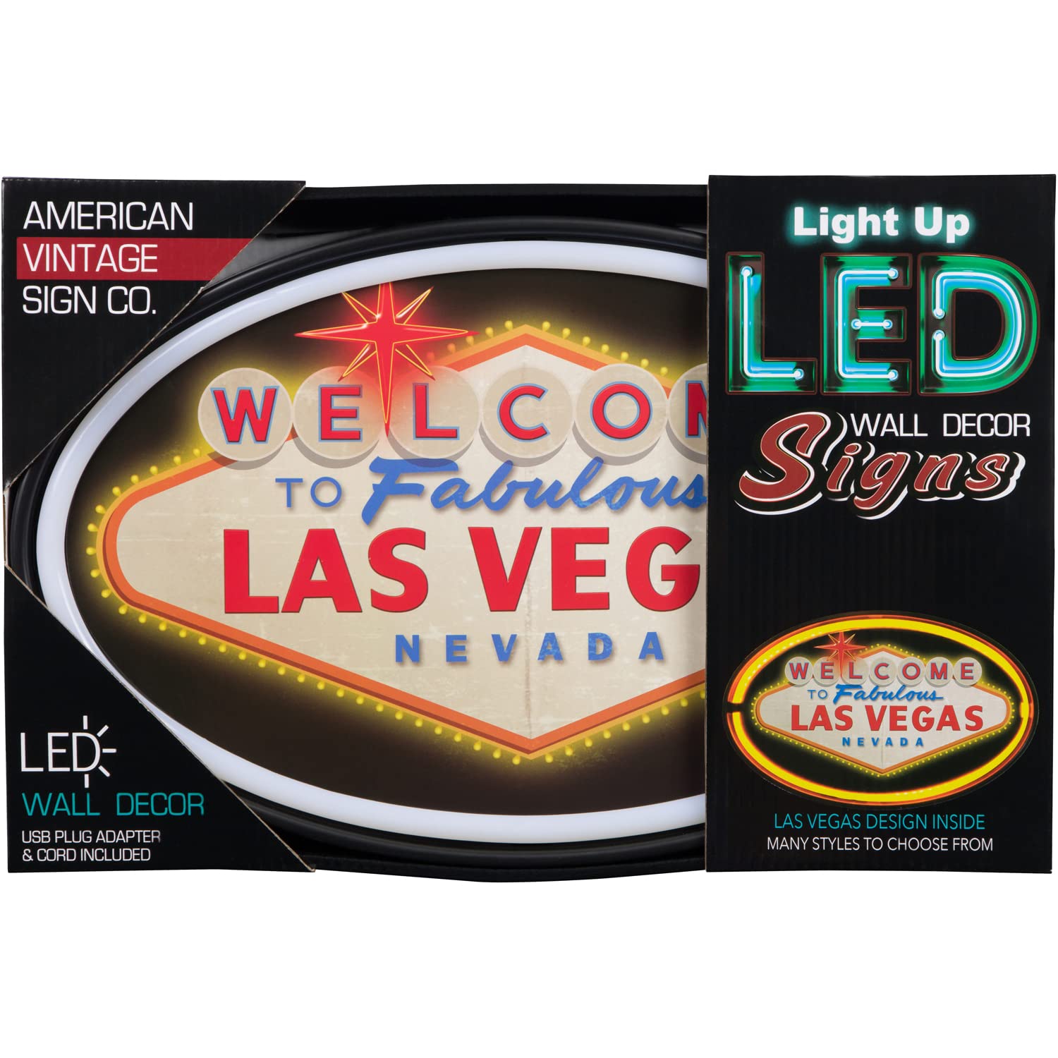 Amazon.co.jp: ラスベガスLEDネオンサインへようこそ ヴィンテージ風
