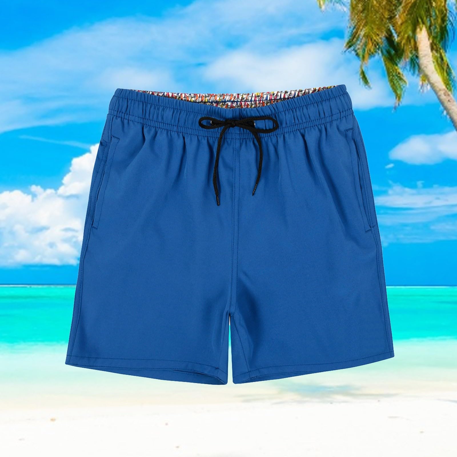Genérico Pantalones Baggy Niño Pantalones Cortos Deportivos Transpirables para Verano Natación Rápido Secado Correr Playa