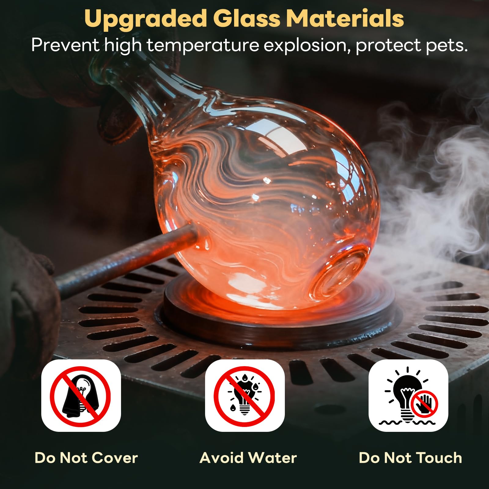 Reptile Heat Lamp, 100W Heat Lamp Bulbs Reptile Night Heat Bulb Basking Spot Bulb UVA Reptile Lights for Bearded Dragon Chameleon Lizard Turtle Snake Leopard Gecko Frog, 2 Pack Terrarium Heat Lamps - image 5