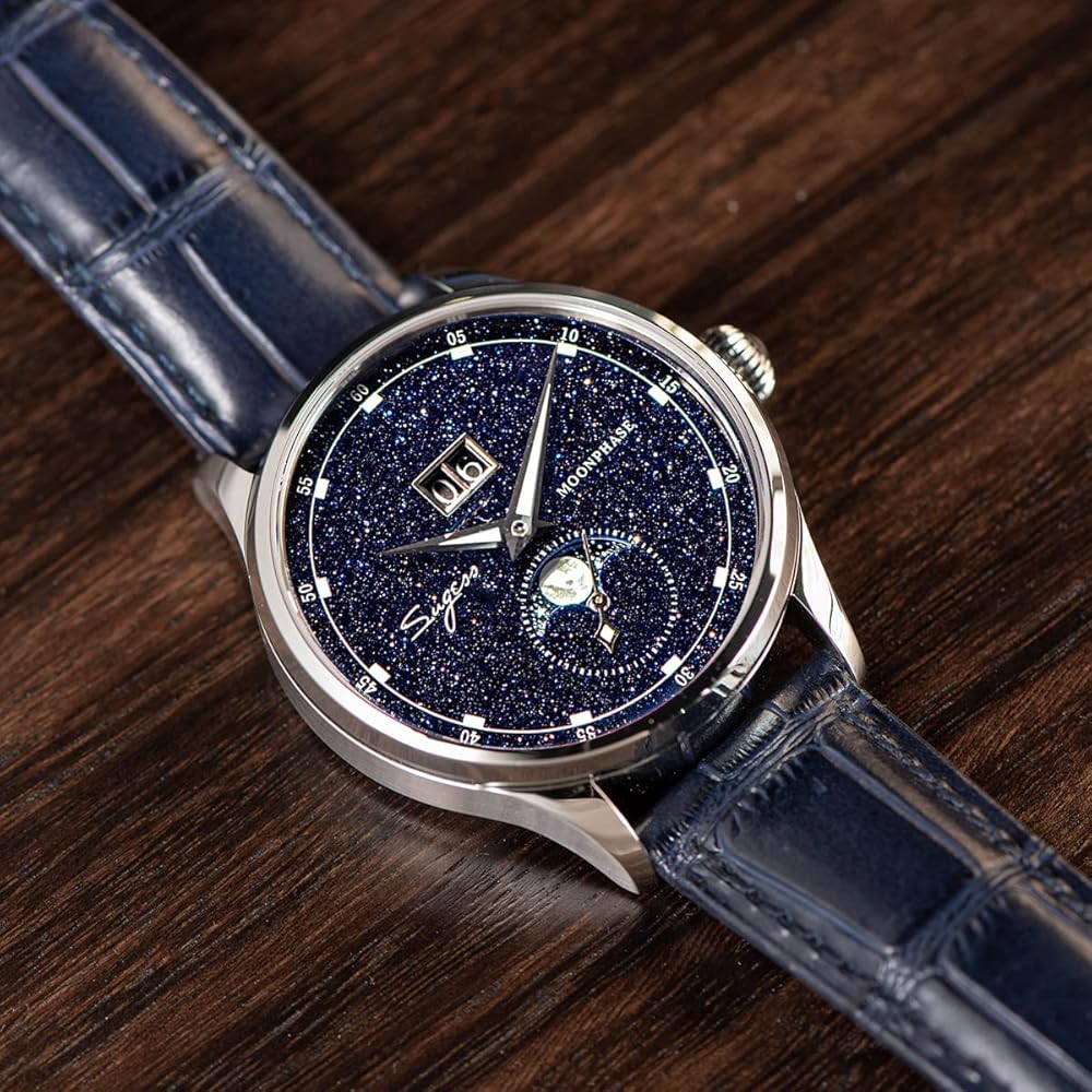 Amazon.com: SteeldiveAU Seagull Sugess ST2528 Automatic Moon Phase