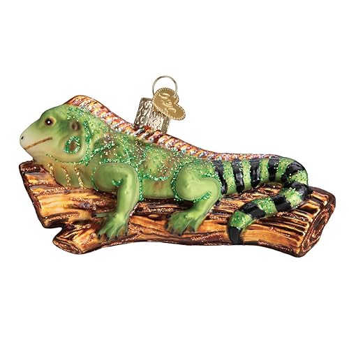 Old World Christmas Iguana Glass Blown Ornament for Christmas Tree,