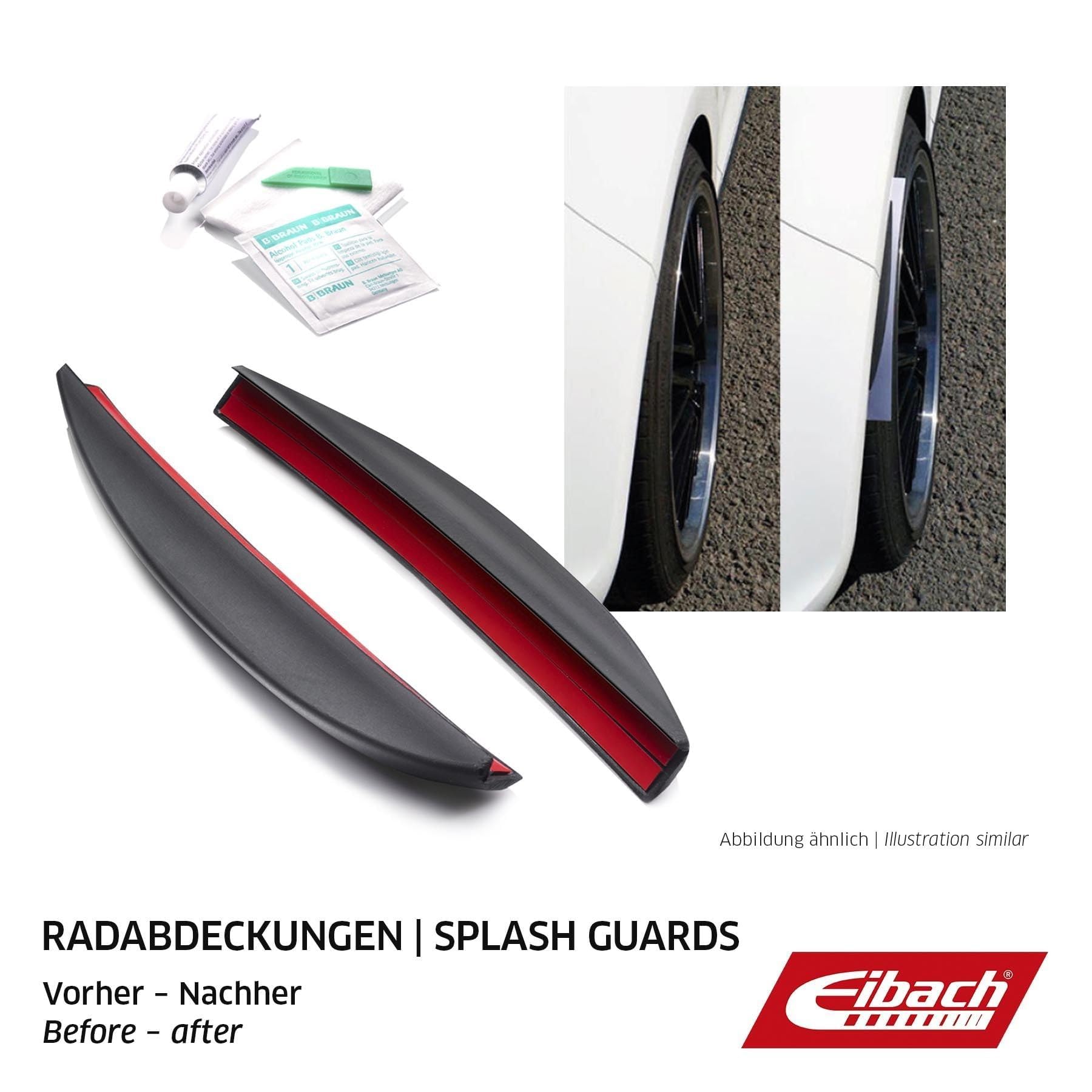 Eibach 5402 Osłona na koła, poszerzenie błotnika, listwa nadkolowa VT540-L 18-20 mm, uniwersalna, czarna