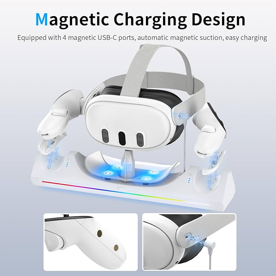 Amazon.co.jp: Meta Quest 3 充電ドック用: 30W 高速充電ROG