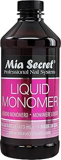 16 oz Mia Secret Liquid Monomer - Professional Acrylic Nail Liquid for Acrylic Powder - EMA monomer