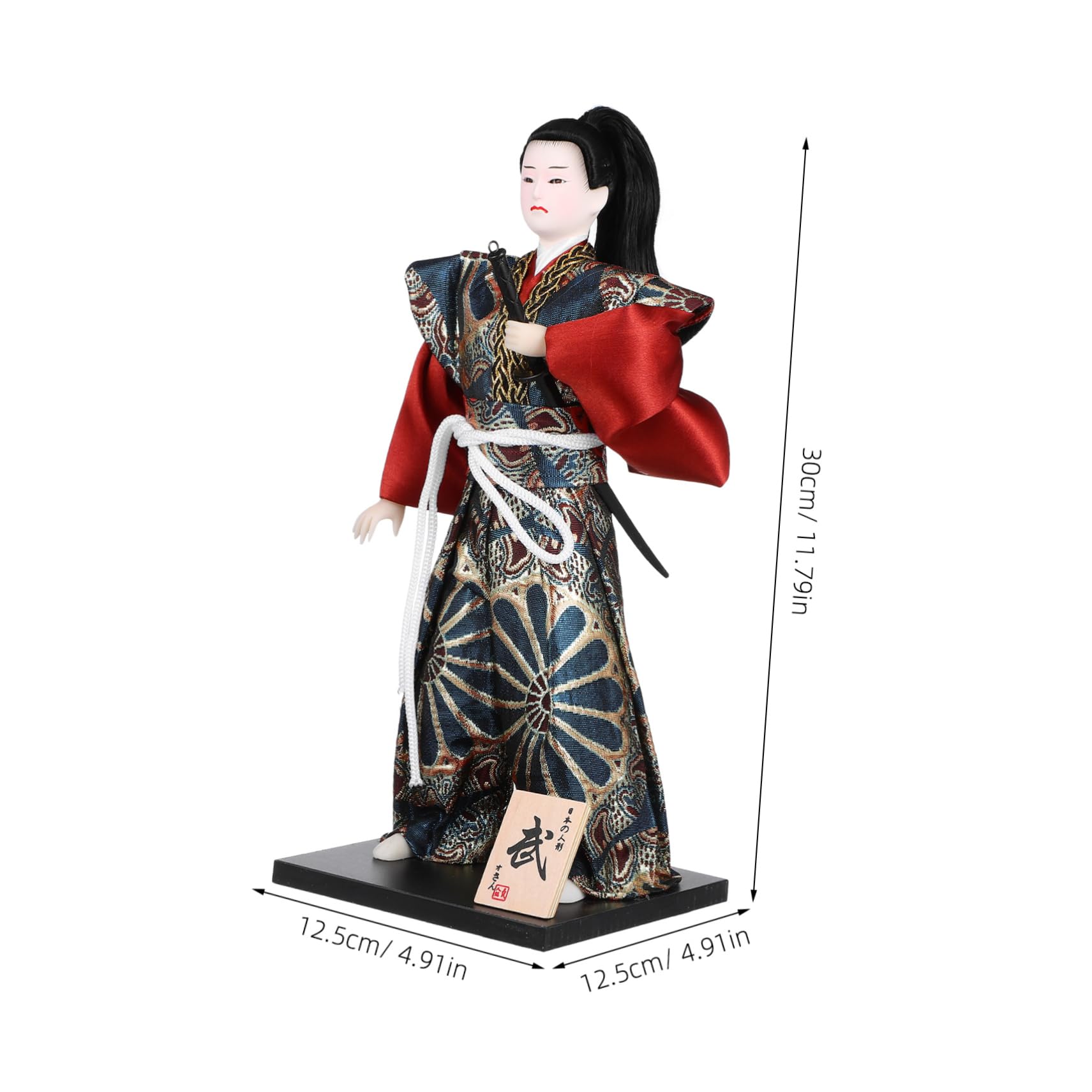 Figura de Guerrero Samurái Japonesa de 30cm para Decoración