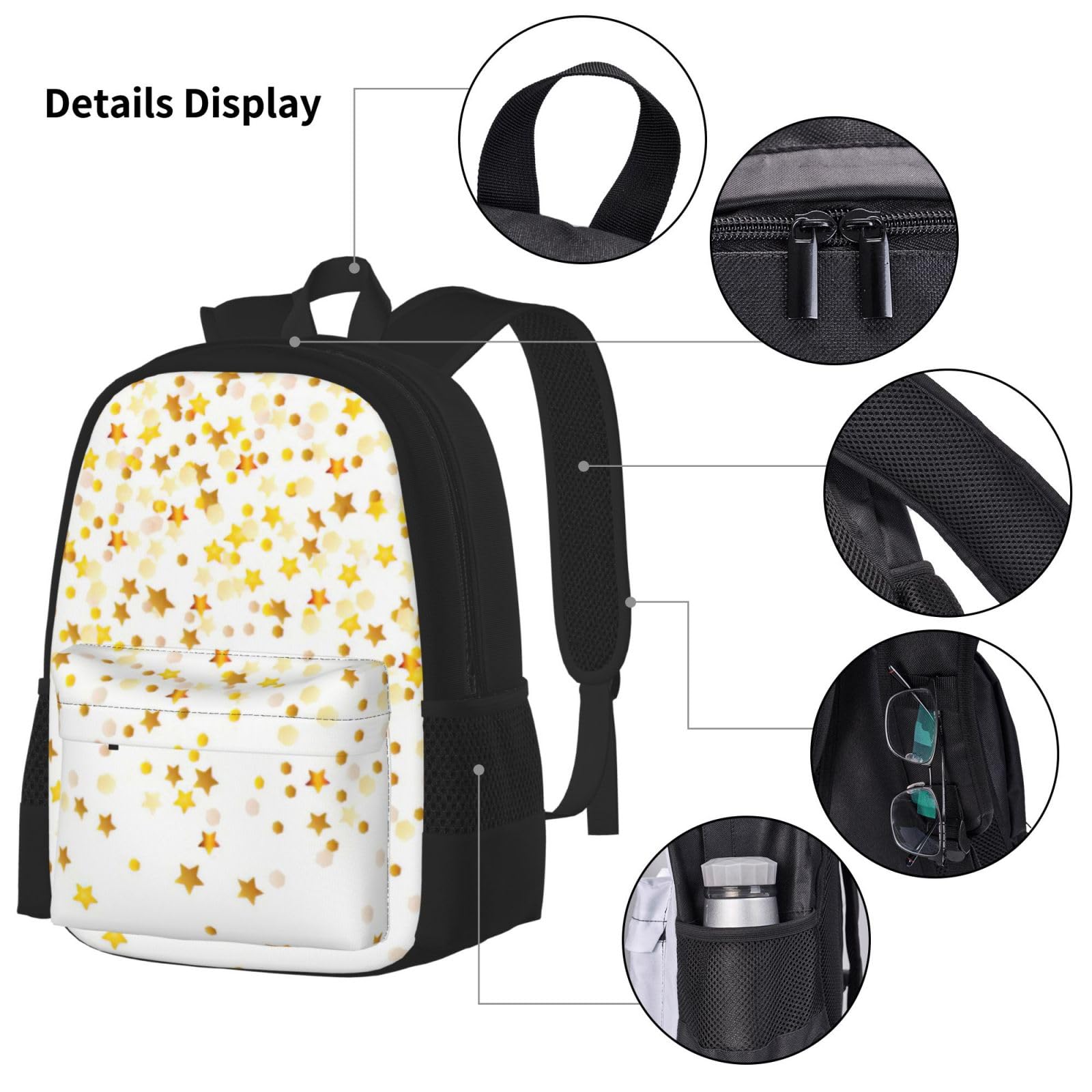 Zaino, borsa portapranzo, astuccio, set da 3 pezzi, per lavoro e