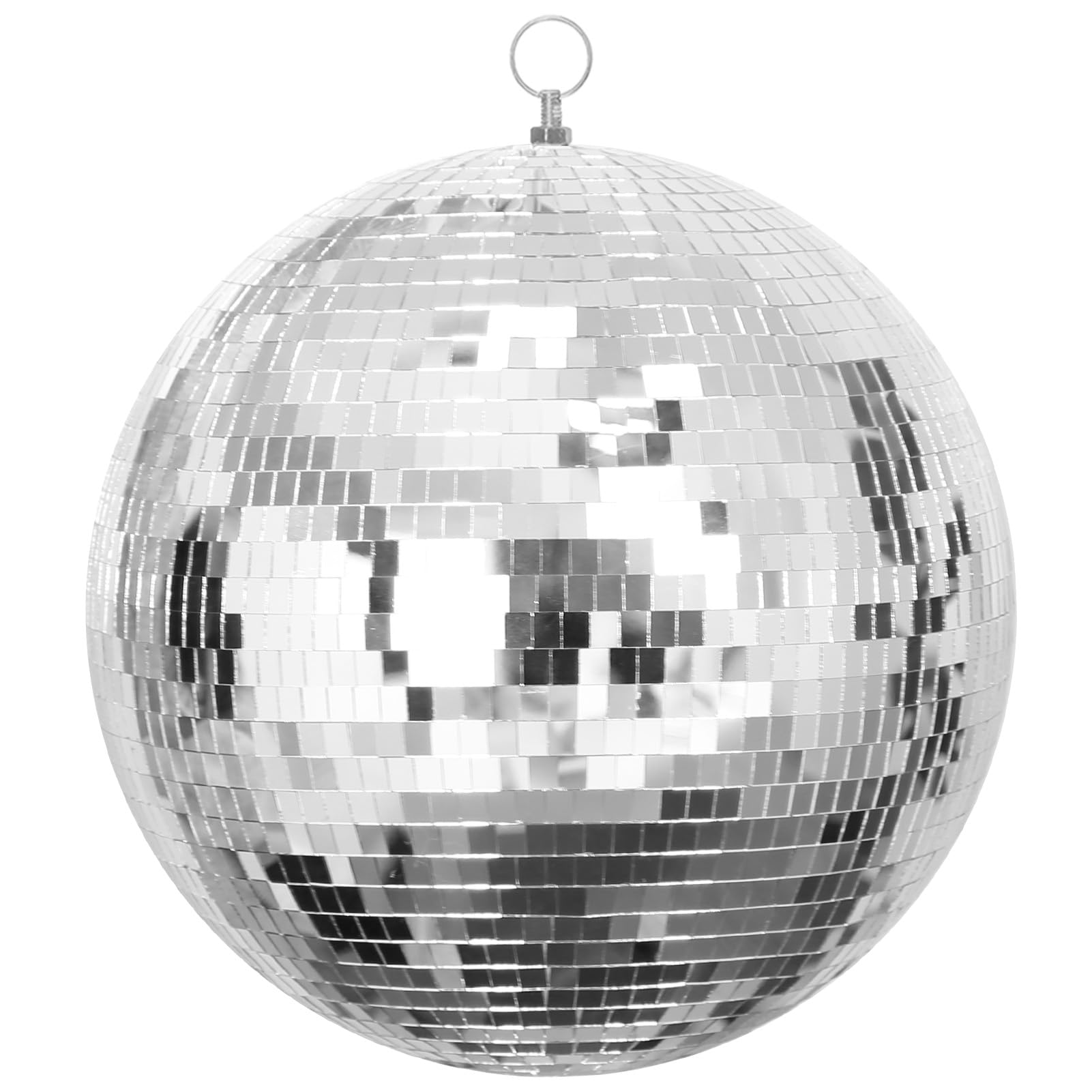 Pllieay Large Disco Ball, 16 Inch Hanging Disco Ball Decoration, Glass Mirror Disco Balls, Disco Ball for Party Design, Stage Props, Wedding, Music Festival Decoration