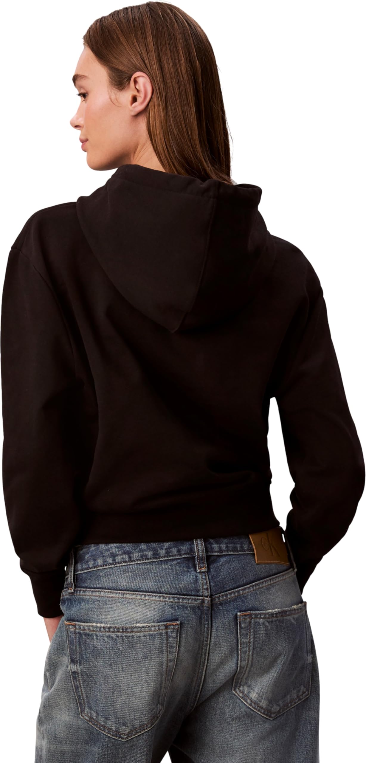 Calvin Klein Sweat à Capuche Femme Monogram Terry avec Logo