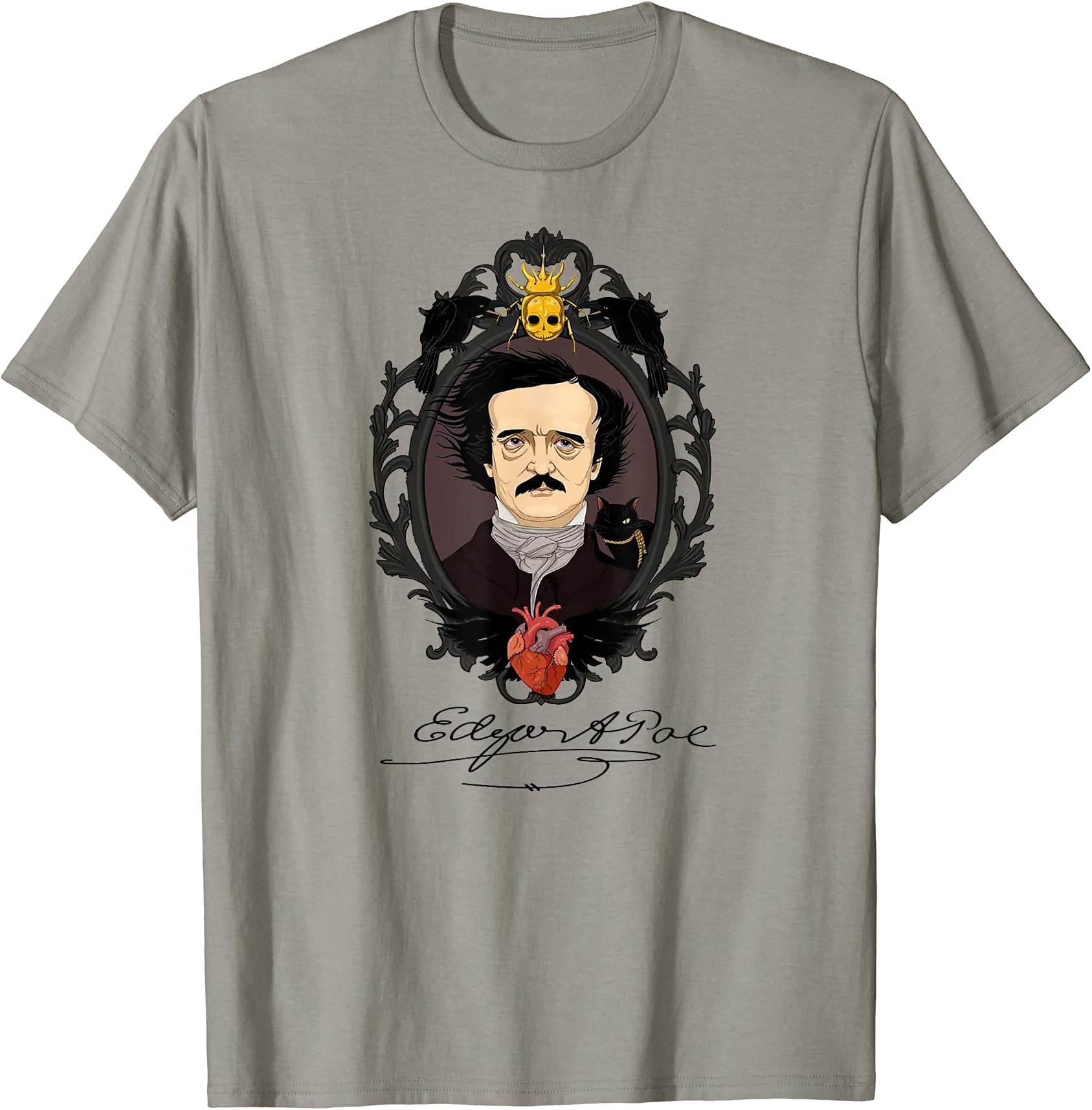 Spooky Edgar Allan Gift for Nerd Who Loves EdgarEdgar Allan Poe T Shirt Gothic Tales of Poe Gif for Readers T-Shirt