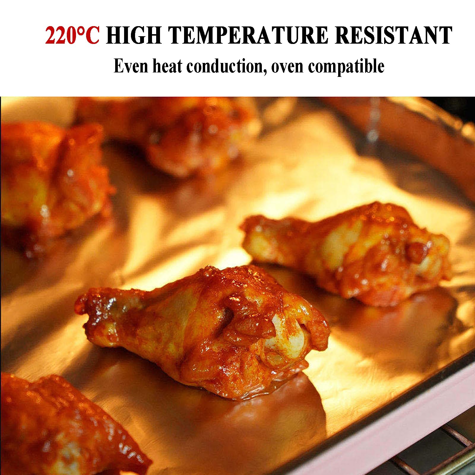 200 Bandejas de Papel Aluminio para Mariscos, Mini Conchas para Ostiones y Vieiras – Ideales para Barbacoa, Horneado y Servicios de Catering(Size:38 * 38cm*20μm)