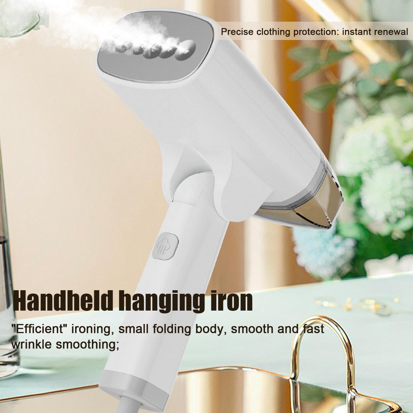 Plancha De Vapor Portátil 1300W Plegable Antifugas Prensa De Tela | Plancha Manual Para Ropa Para Hogar, Dormitorio, Salón, Armario, Residencia, Viaje, Camisas, Sábanas, Edredón, Mujeres,