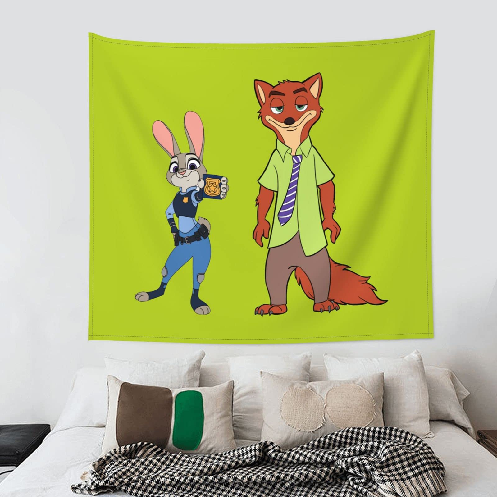 Amazon.co.jp: ズートピア (2) (1) 北欧 おしゃれ タペストリー 大判