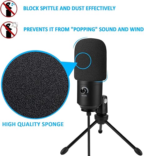 Miniatura 4 de Brazo de brazo de micrófono K669B con parabrisas de espuma, soporte de brazo de tijera de suspensión con cubierta de filtro Pop compatible con