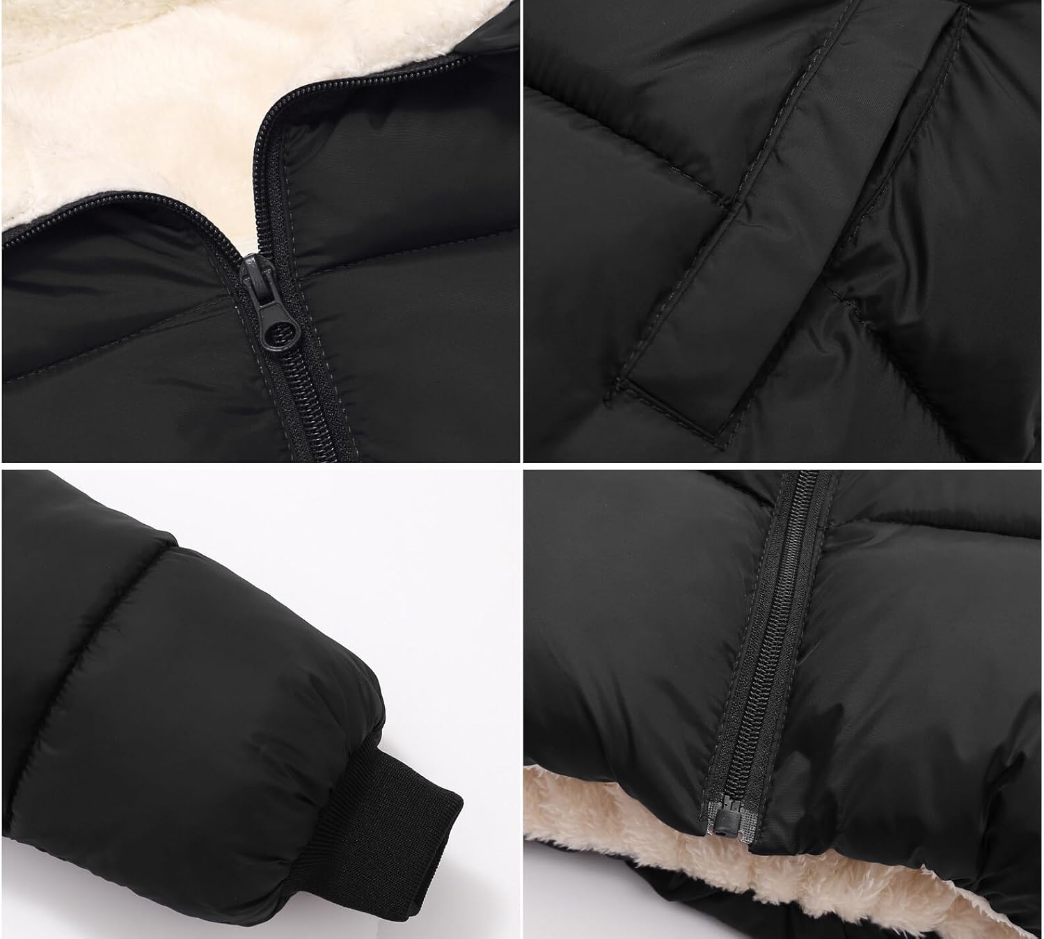 Happy Cherry Boy Girls Down Jacket Windproof Winter Snowsuit Warm Outerwear Hooded Coat Snow Wear