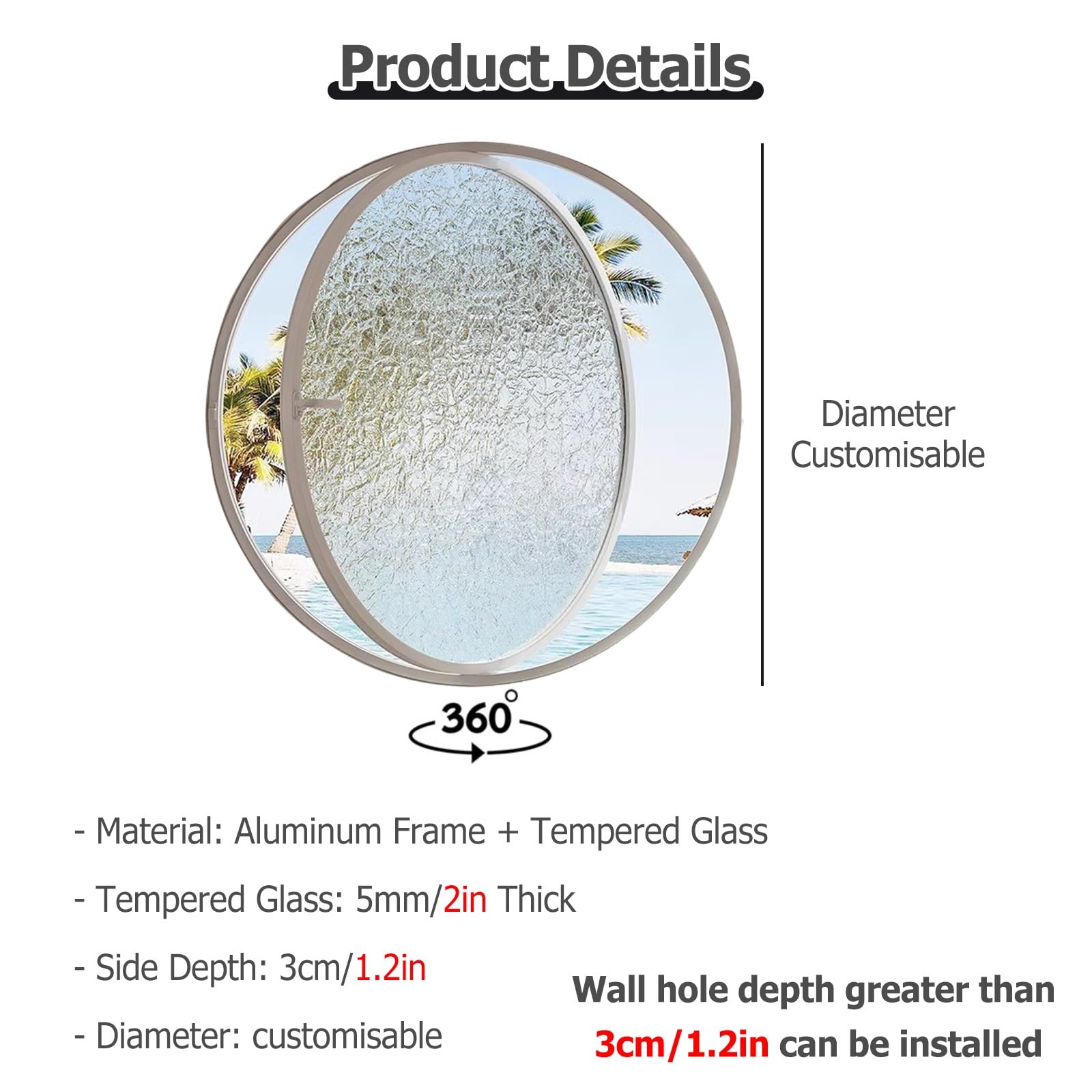 Ventanas correderas con vidrio templado, diseño giratorio moderno para instalación en sótano y casa de juegos