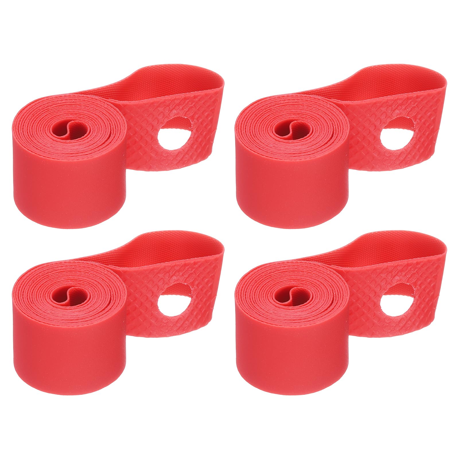 sourcing map 4pcs Bicycle Rim Strip 18" x 20mm PVC Bike Tire Liner Bicycle Wheel Rim Tape Inner Tube Tape Anti-Scratched Guard Cushion Pad Protector for Road MTB Mountain Bike โ image 1