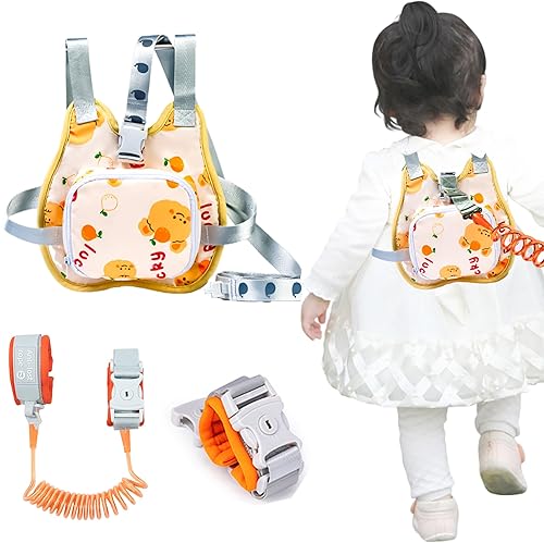Correa de arnés 3 en 1 para niños pequeños, correa reflectante para niños + correa de muñeca antipérdida para viajes al aire libre, juego de mochila