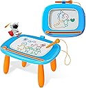 Kikidex Kikidex Magnetic Drawing Board, Toddler Girl Toys for 1-2 Year Old, Doodle Board Pad Learning and Educational Toys for 1 2 3 Year Old Baby Kids Birthday Gift(Light Blue)