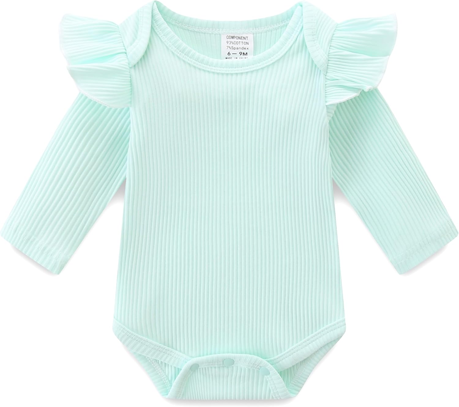 Newborn Baby Girl Outfits Clothes Cute Long Sleeve Ruffle Romper Floral Pants Headband Set 0~12M - Image 3