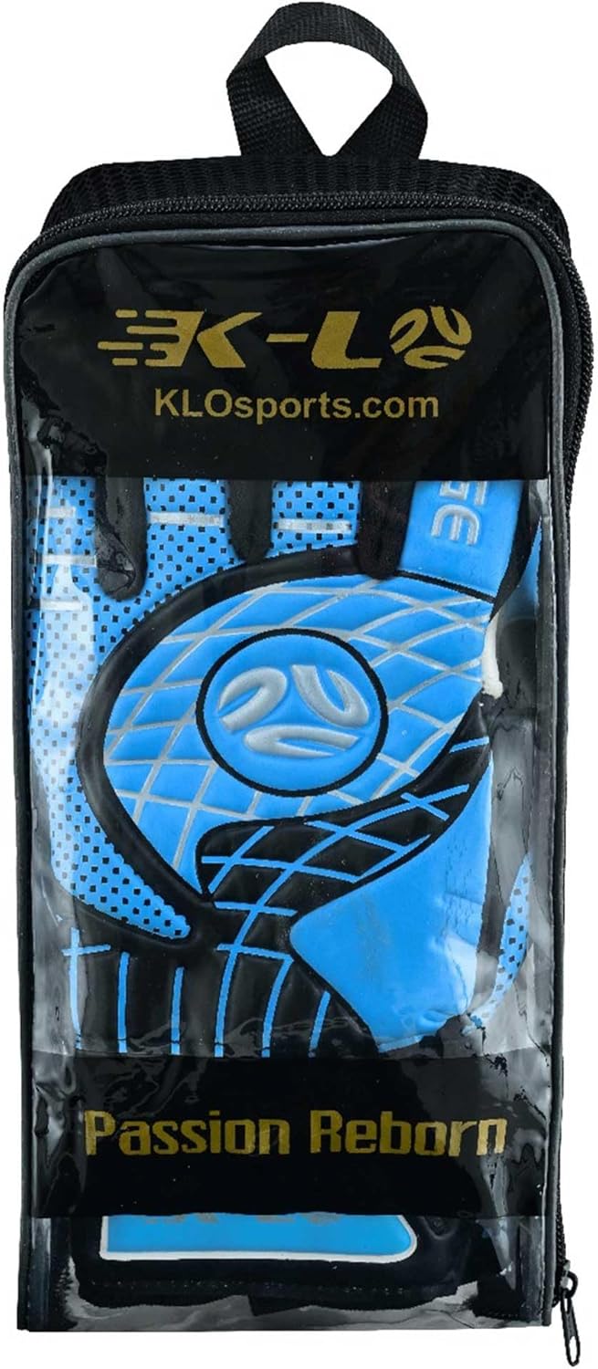 K-LO Goalkeeper Gloves: Savage Rise Soccer Goalie Gloves (Unisex, Youth, Kids & Adult) - Fingersaves for Protection | Strong Grip Palm | Sizes 4-11 - Image 9