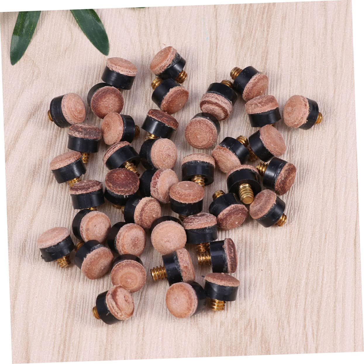 Happyyami 20 Pcs Screw Tips for Pool Cues and Snooker Quick Repair for Billiard Enthusiasts Durable and Easy to Use Replacement Tips