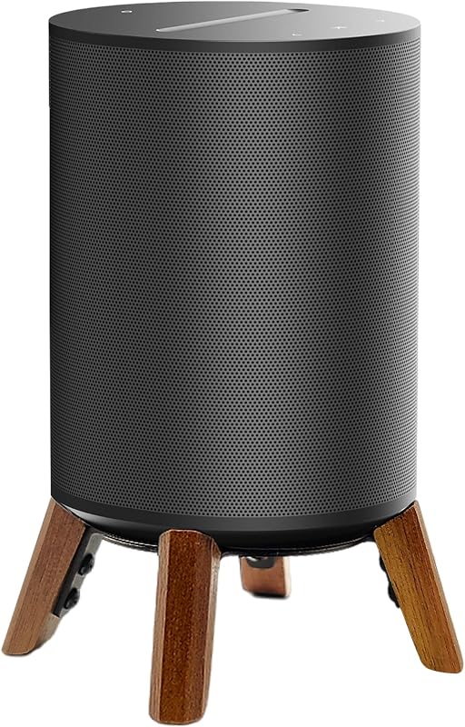 Real Wood Stand Compatible for Sonos Era 100,Era 100 SL Speaker (Walnut) | desktop bracket Tripod Mount for protection, Stable Sturdy Wooden Holder protect sonos era100 Alexa Smart Speaker on table