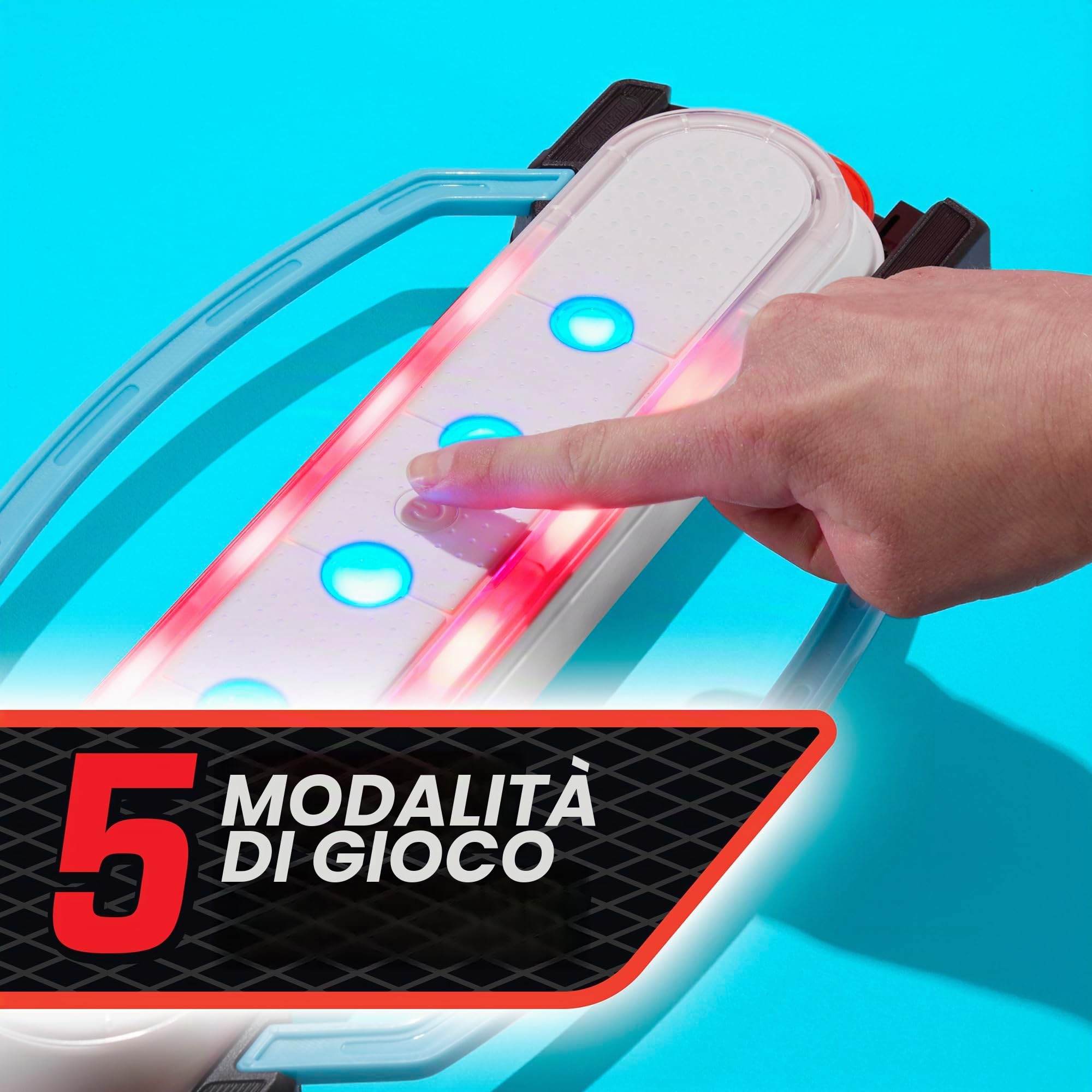 Hasbro Gaming Hypershot - Gioco elettronico di Hockey da Tavolo, 5 Giochi in 1, Musica, luci e Suoni, dagli 8 Anni in su, da 1 a 2 Giocatori, Giochi da Tavolo per Bambini