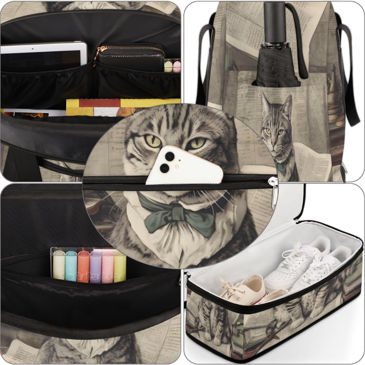 QsirBC Lighthouse Funny Pattern Gym Bag for Women Duffle Tote with Shoes Compartment Men Weekender Duffel for Dance Travel Sports Swimming Overnight