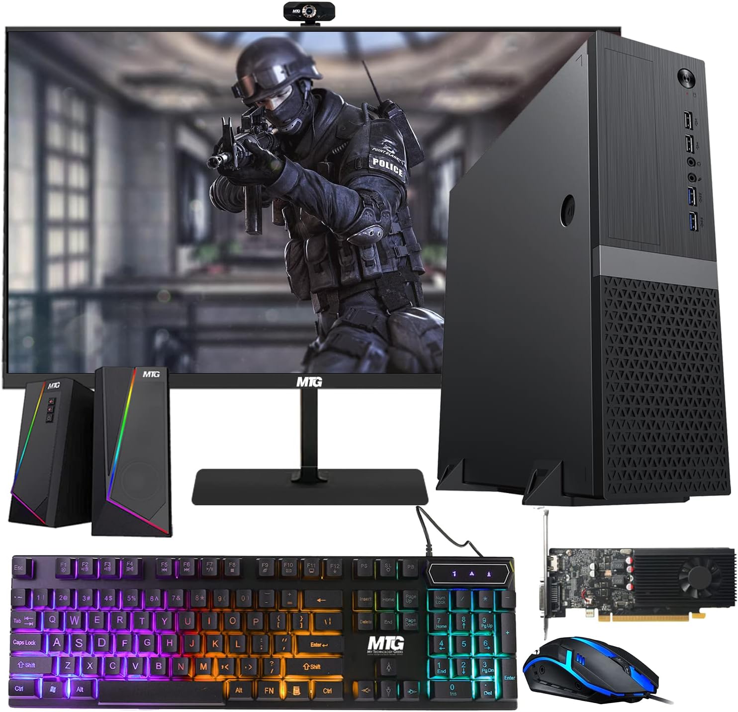 Gaming Desktop PC, Intel Core i5 8th Heera, GT 1030 Graphics, 16GB