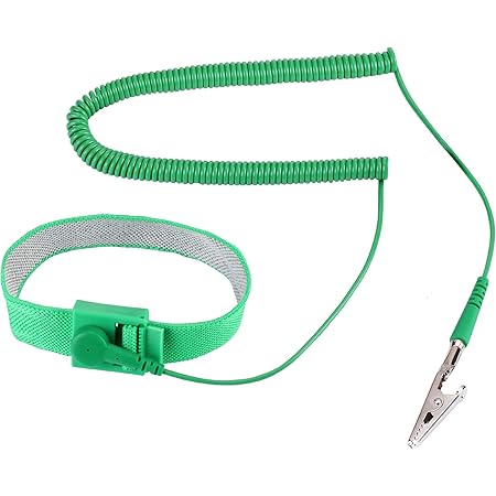 ARCTIC EAGLE Anti Static Wrist Strap, Strap Anti Shock Wristband Bracelet with Grounding Wire, Alligator Clip, Extendable Long Cord